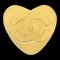 CHANEL 1995 Heart Brooch Pin Gold 95P AK31475i, Image 1