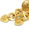 Chanel 1995 Heart Dangle Earrings Clip-On Gold 60416, Set of 2 2