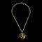 CHANEL 1995 Heart Gold Chain Necklace 17155 1