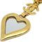Heart Mirror CC Gold Chain Necklace from Chanel 3
