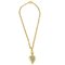 Heart Mirror CC Gold Chain Necklace from Chanel 1