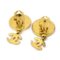 Chanel 1995 Mother Of Pearl Cc Earrings Clip-On 28764, Set of 2 2