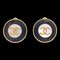 Chanel 1995 Mother-Of-Pearl Rope Edge Earrings Clip-On 94728, Set of 2 1