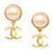 Pearl Earrings from Chanel, Set of 2, Image 1