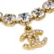 Rhinestone Charm Gold Chain Bracelet from Chanel 3
