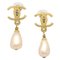Spring Dangle Pearl CC Earrings from Chanel, Set of 2 1
