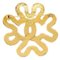 CHANEL 1995 Squiggle Border Brooch Gold 34176 2