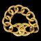CHANEL 1995 Turnlock Gold Chain Bracelet 54651 1