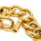 CHANEL 1995 Turnlock Gold Chain Bracelet 54651 4