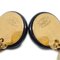 Chanel 1996 Black Cc Button & Faux Teardrop Pearl Dangle Earrings 27201, Set of 2 4