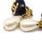 Black & Faux Teardrop Pearl Dangle Earrings from Chanel, Set of 2, Image 3