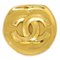 CC Brosche in Gold von Chanel 1