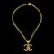 CHANEL 1996 CC Turnlock Gold Chain Necklace 96P 77011 1