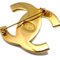 CHANEL 1996 Crystal & Gold CC Turnlock Brooch Small 121307, Image 3