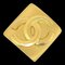 CHANEL 1996 Diamond Brooch Gold 44261 1