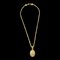 CHANEL 1996 Halskette mit künstlichen Perlen und Goldkette 39722 1