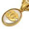 CHANEL 1996 Faux Pearl Gold Chain Pendant Necklace 39722 3