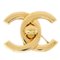 Große Drehverschlussbrosche in Gold von Chanel 1