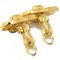 Orecchini piccoli Turnlock dorati di Chanel, set di 2, Immagine 3