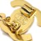Orecchini piccoli Turnlock dorati di Chanel, set di 2, Immagine 4