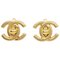 Small Turnlock Earrings in Gold from Chanel, Set of 2 1
