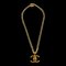 CHANEL 1996 Collier Turnlock Chaîne Or 96P 96742 1