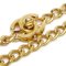 CHANEL 1996 Turnlock Gold Chain Necklace 96P 96742 4