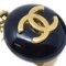 Black & Faux Teardrop Pearl Dangle Earrings from Chanel, Set of 2 2