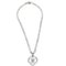 CC Turnlock Silver Chain Pendant Necklace from Chanel 1