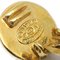 Chanel 1997 Gold & Silber Runde Cc Turnlock Ohrringe Clip-On Klein 27146, 2 . Set 4