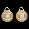 Chanel 1997 Silber & Gold Cc Turnlock Ohrringe Klein 05179, 2 . Set 1