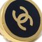 Gold & Black Cc Button Earrings from Chanel, Set of 2 2