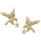 Crystal & Gold Eagle Earrings from Chanel, Set of 2 1