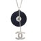Collar Spring Record & CC de cadena de plata de Chanel, Imagen 1