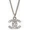 Collar CC de plata y cristal de Chanel, Imagen 1
