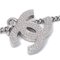 CC Halskette aus Kristall & Silber von Chanel 3