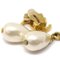 Chanel Artificial Pearl Dangle Earrings Clip-On 95A 69898, Set of 2 2