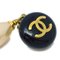 Tropfenförmige Perlenohrringe in Schwarz & Kunstleder von Chanel, 2 . Set 3