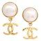 Faux Teardrop Pearl Dangle Earrings from Chanel, Set of 2 1