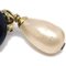 Chanel Artificial Pearl Dangle Earrings Clip-On Gold 94A 112517, Set of 2, Image 2