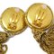 Chanel Ohrhänger mit künstlichen Perlen und Fransen Clip-On Gold Weiß 93P 89893, 2er Set 3