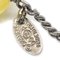 CHANEL Artificial Pearl Silver Chain Necklace White 99P 142117 4