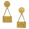 Goldene Taschenohrringe von Chanel, 2 . Set 1