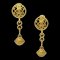 Bell Dangle Earrings in Gold from Chanel, 1996, Set of 2 1