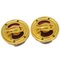 Bijou Button Earrings in Gold from Chanel, Set of 2, Image 3