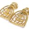 Chanel Birdcage Dangle Earrings Gold 93P 56472, Set of 2, Image 4