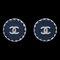 Pendientes de botón Chanel negros con clip 96A 123054. Juego de 2, Imagen 1