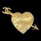 CHANEL Bow And Arrow Heart Brooch Gold 93A 29093 1