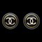 Chanel Button Earrings Black 97P 130868, Set of 2, Image 1