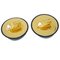 Chanel Button Earrings Clip-On Black 93A 142105, Set of 2 3
